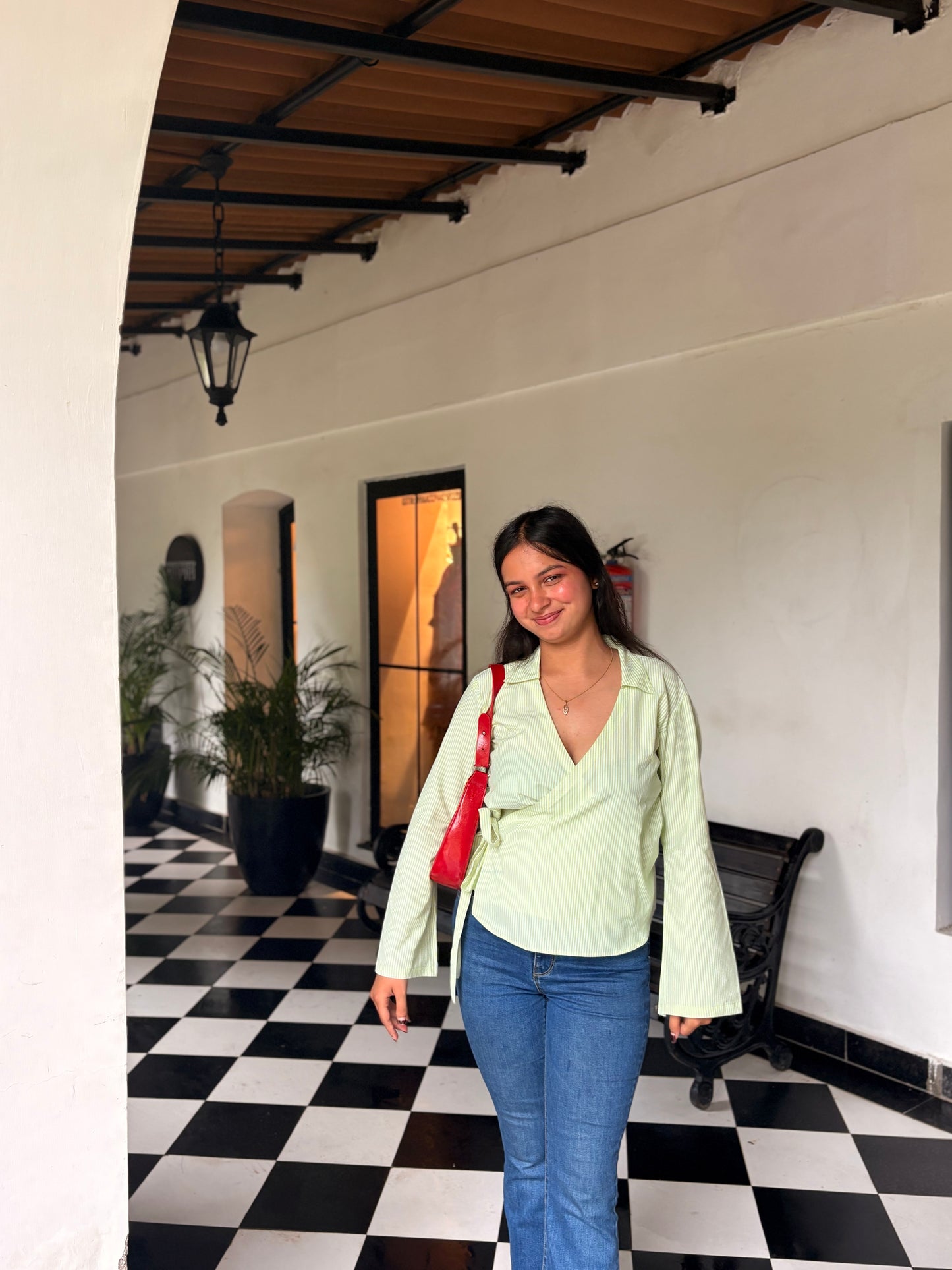 Striped Wrap Shirt