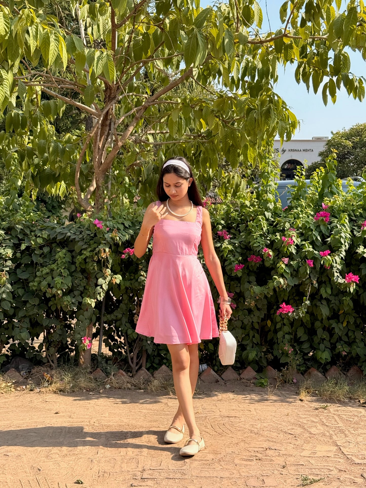 Pink Glaze Mini Dress