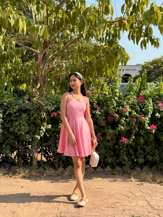 Pink Glaze Mini Dress